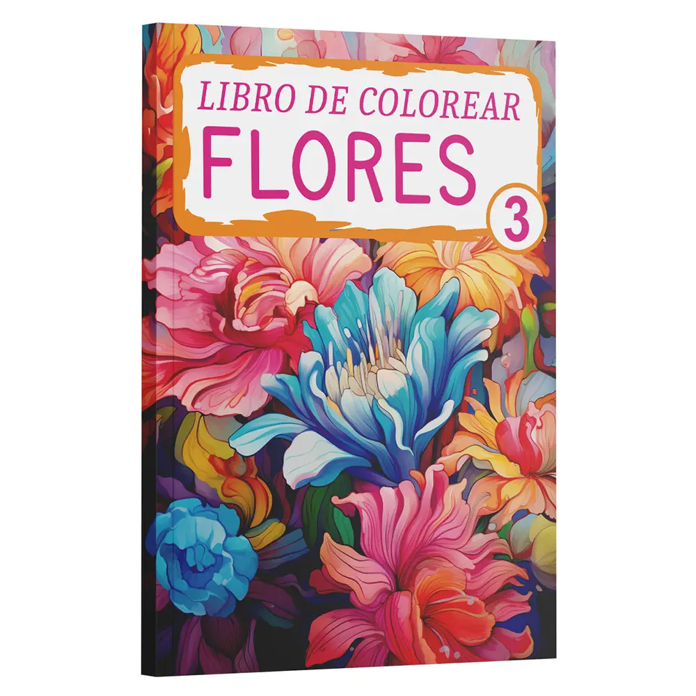 [B0CK3QD2GW] Libro de Colorear Flores 3