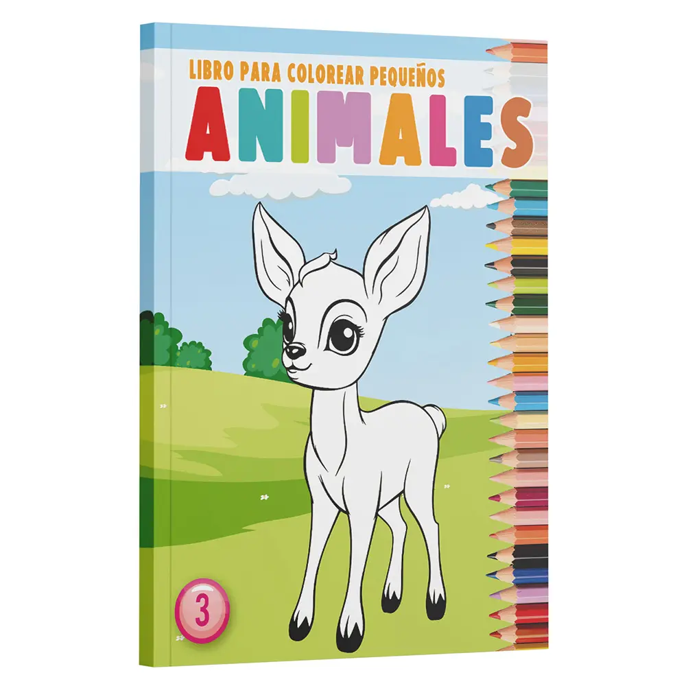[B0CXLZ15FZ] Colorear Pequeños Animales - Volumen 3
